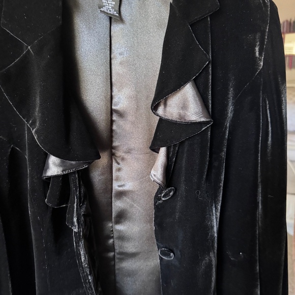 Ladies Spenser Evening Black Velvet Jacket , Size 10 - Picture 6 of 7